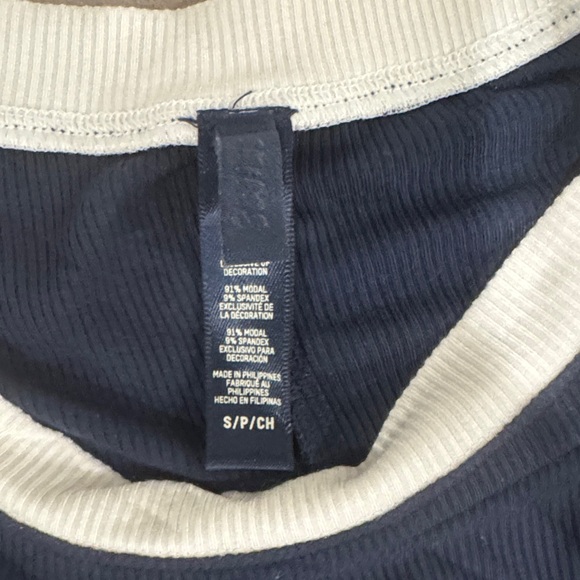 Navy Oversized Shirt For Sleepwear - Picture 2 of 2